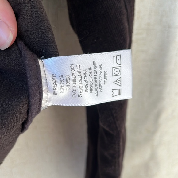 Kut From The Kloth Dark Brown Corduroy Utility Jacket Size Medium - Picture 4 of 4